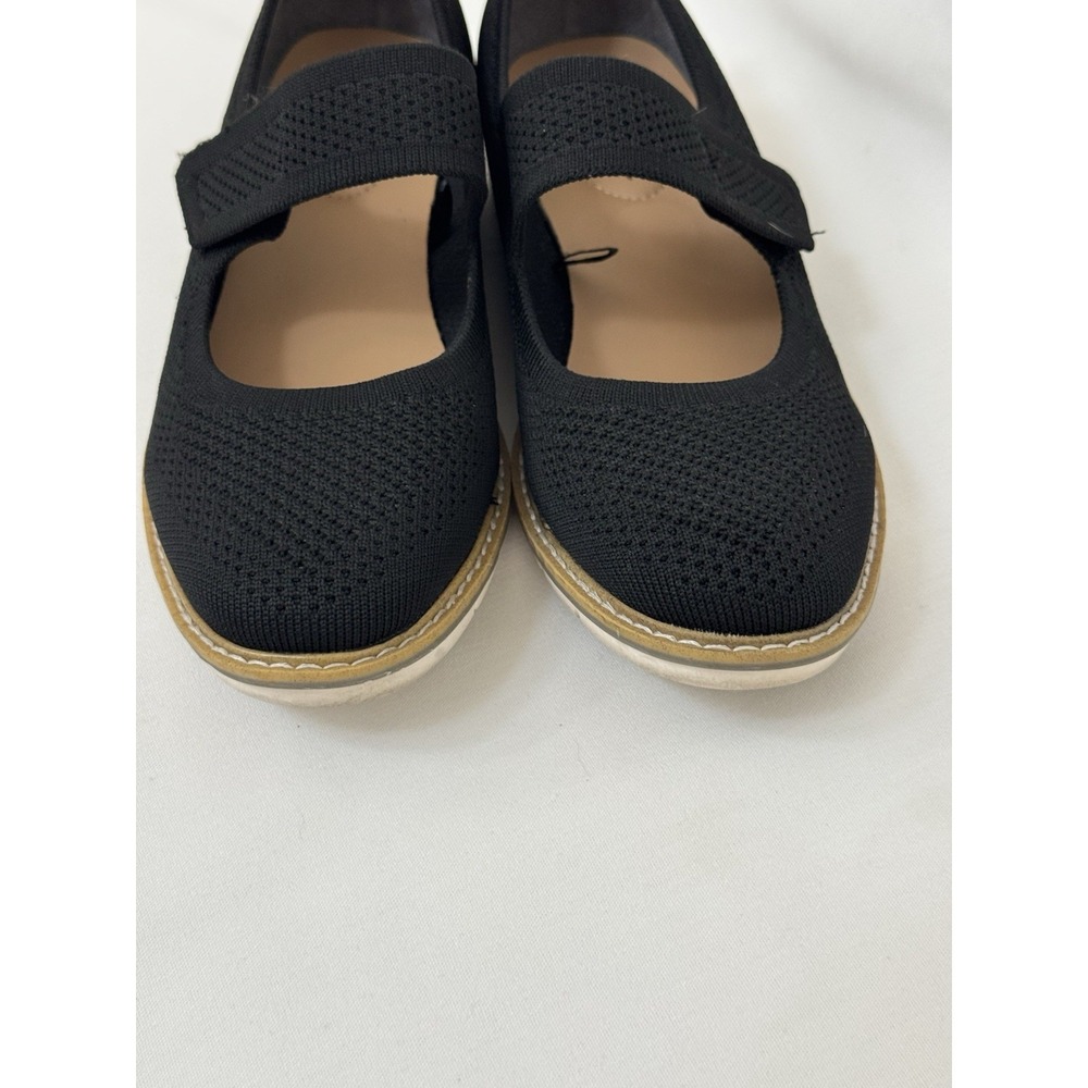 Mary Jane Flat Womens 9 Black Nordstrom Me Too - Picture 4 of 14